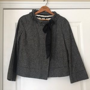 J. Crew herringbone swing coat